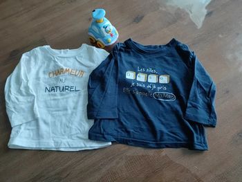 2 tee-shirts manches longues