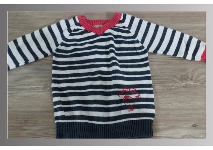 Pull à rayures orchestra garçon 6 mois