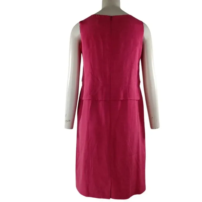 Robe chic rose - Robe été élégante Fushia Mathilde J. Rondinaud - Taille 38 A1120 - photo numéro 3