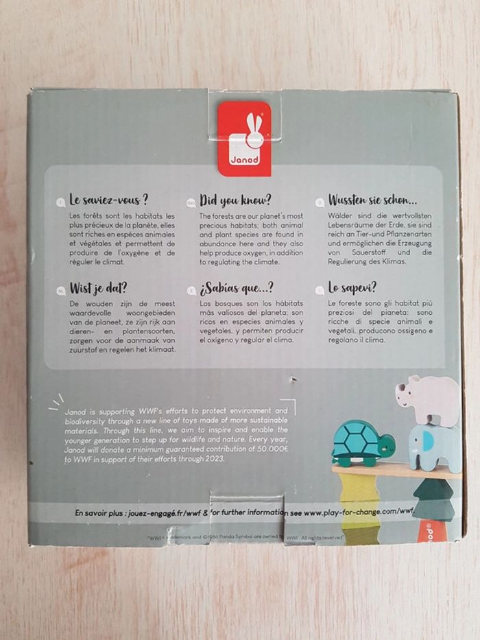 Animaux équilibristes Janod et camion avec remorque - photo numéro 3