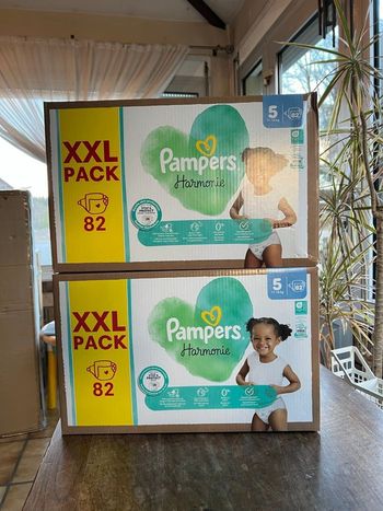 Couche taille 5 Pampers Harmonie : 164 couches
