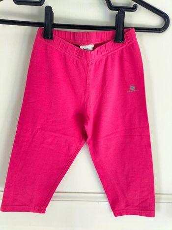 Legging court rose Domyos acheté chez Decathlon 8 ans