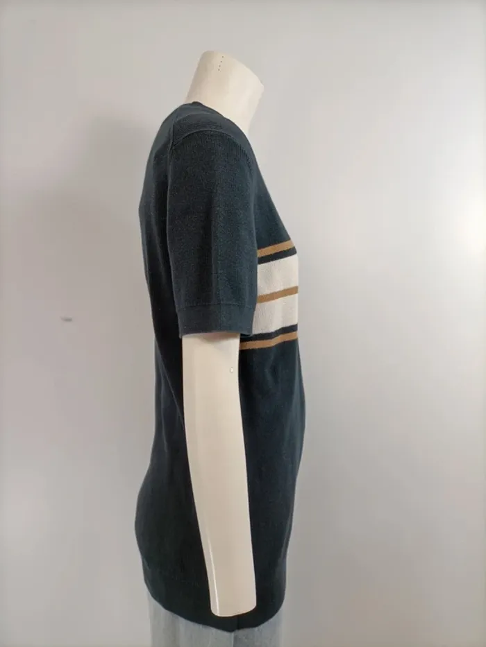 T-shirt maille - Massimo Dutti, taille 100% coton extra-fin A1533 - photo numéro 5