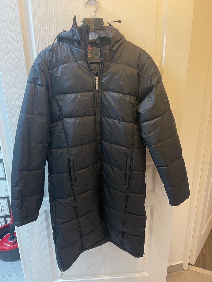 Manteau long T3 noir doudoune