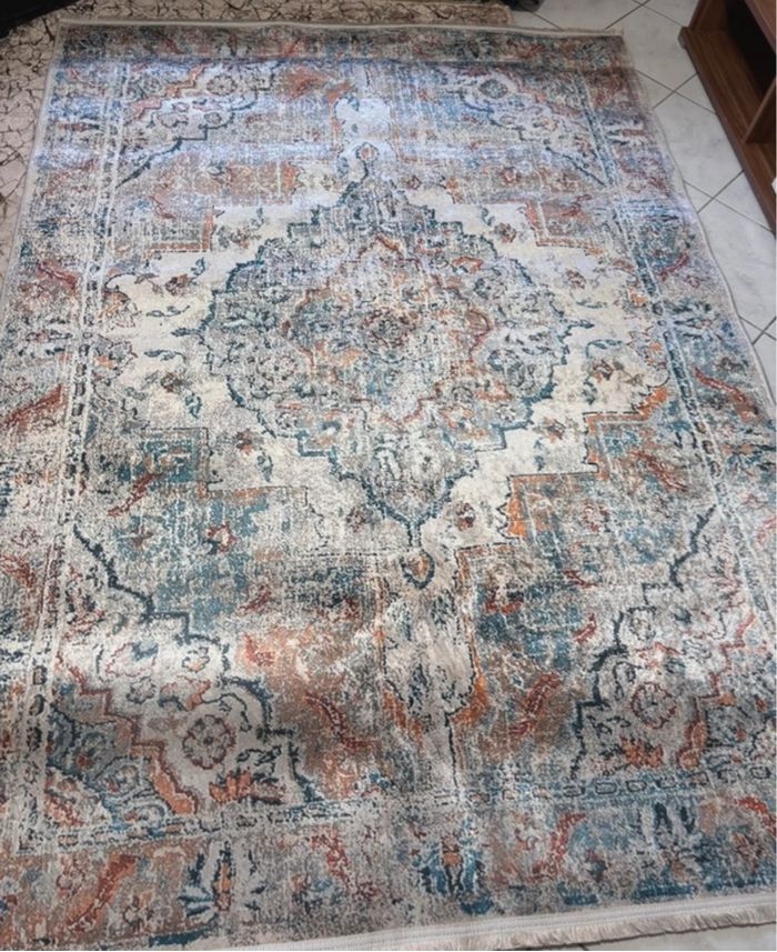 Grand Tapis NEUF 160x220 - Lavable & Antidérapant - Style Zara home - photo numéro 3