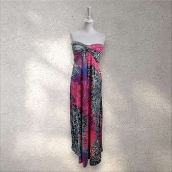 Robe longue bustier imprimée taille 40-42