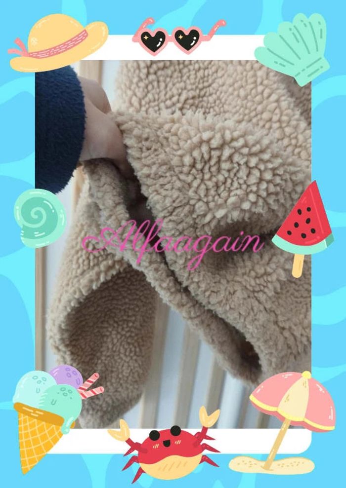 Pull teddy beige Kiabi 10ans - photo numéro 5