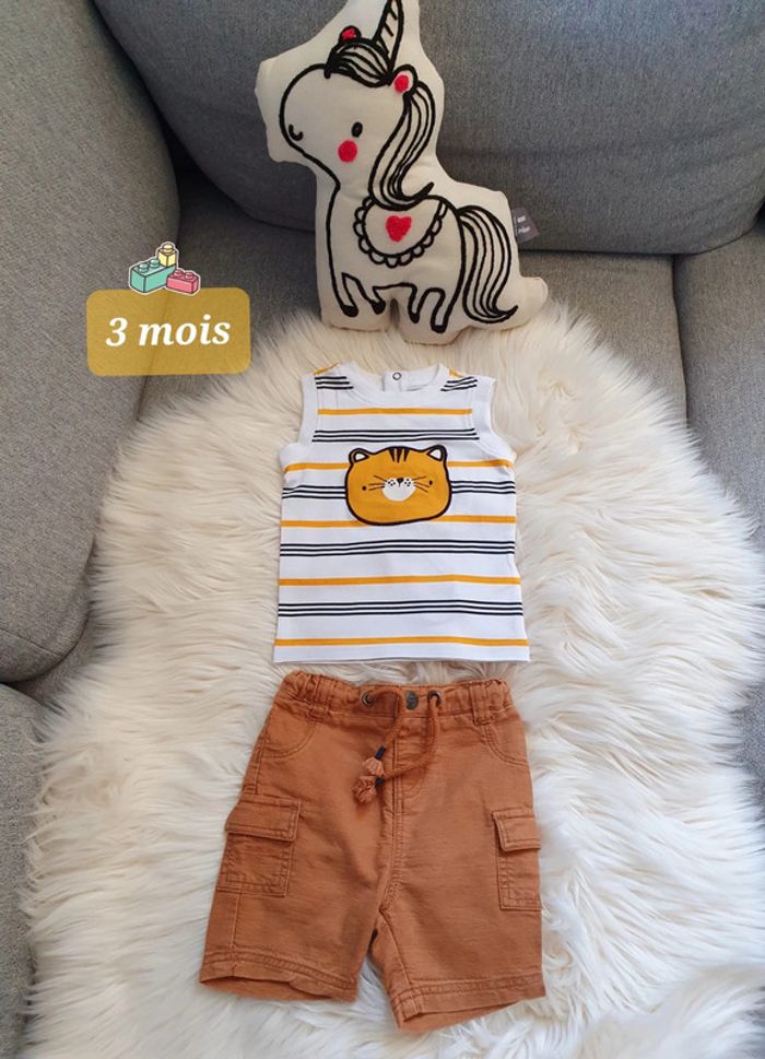 Boy: Ensemble tigre 3 mois