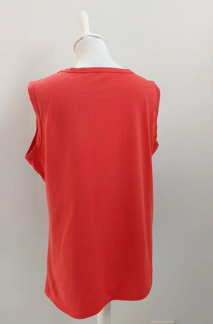 Top sans manche corail avec décolleté zippé 46 - photo numéro 5