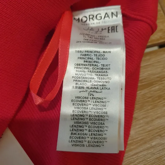 Très joli haut Couleur framboise Taille L Morgan - photo numéro 6