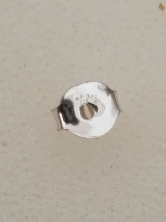 Boucles d'oreilles argent et ambre. - photo numéro 9