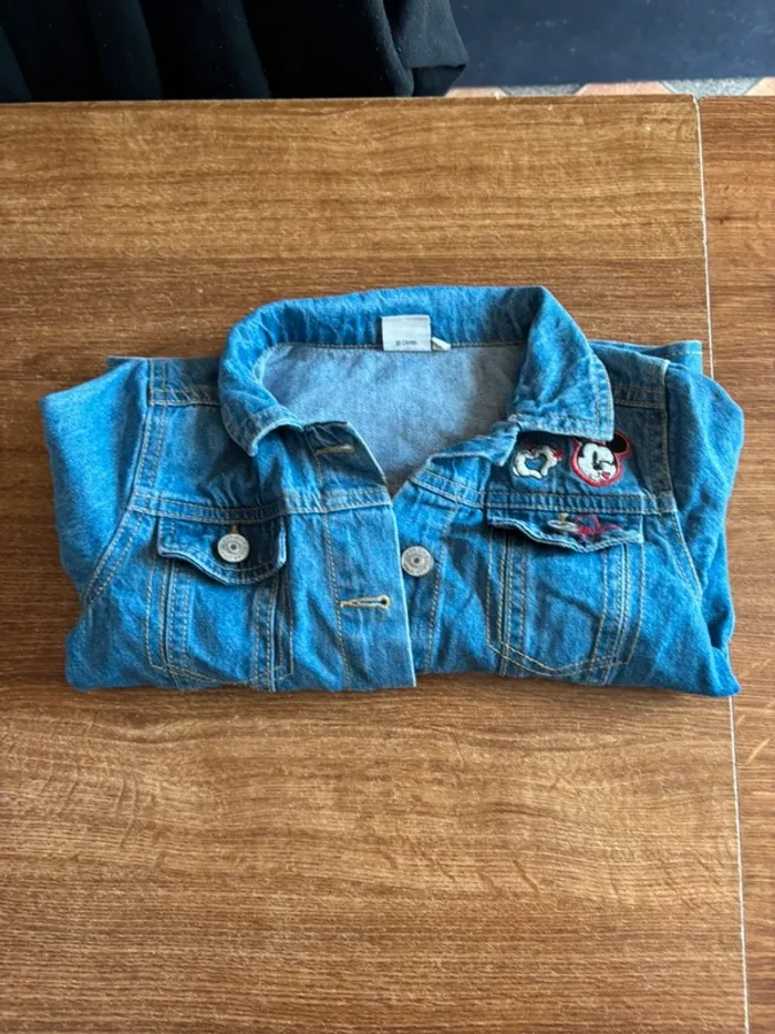 Veste en jean fille Minnie