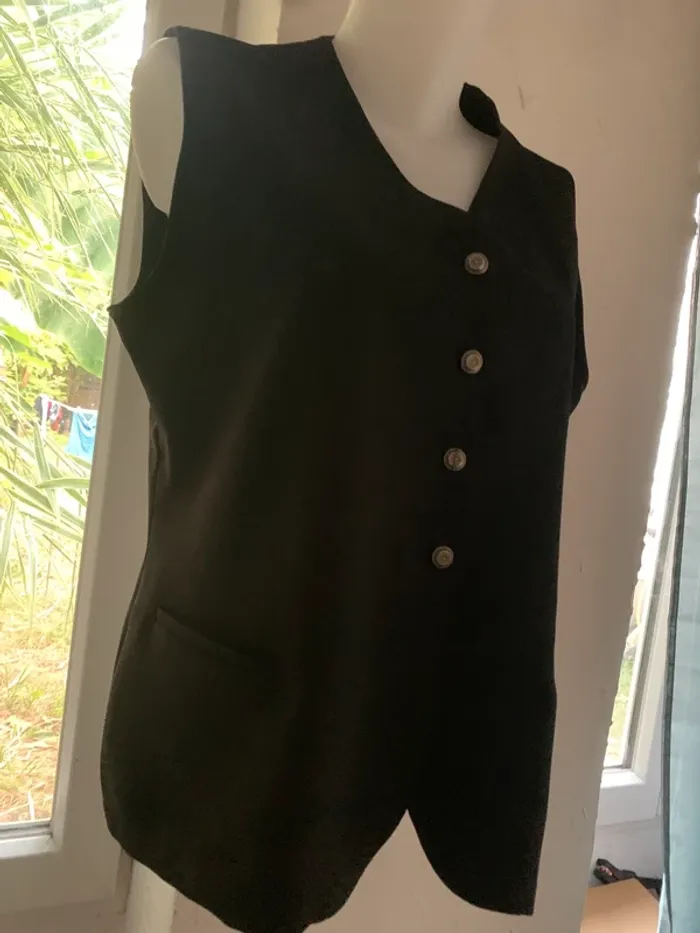 Veston vintage sans manches gilet Adèle Joris 40-42 - photo numéro 6