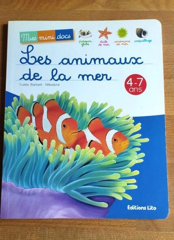 Livre enfant Les animaux de la mer 4-7 ans