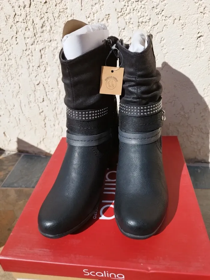 Bottines noires femme neuves 36 - photo numéro 3
