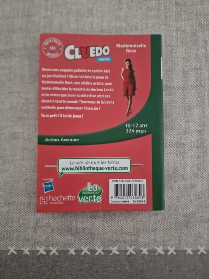 Livre bibliothèque verte cluedo Mademoiselle Rose - photo numéro 2