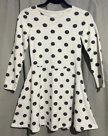 Robe grise à pois noir cool club 146 cm ( 10 ans ) comme neuve