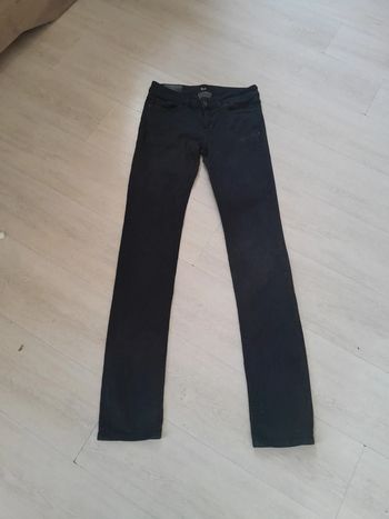 Jean slim taille basse Dolce&Gabbana reteinté en noir