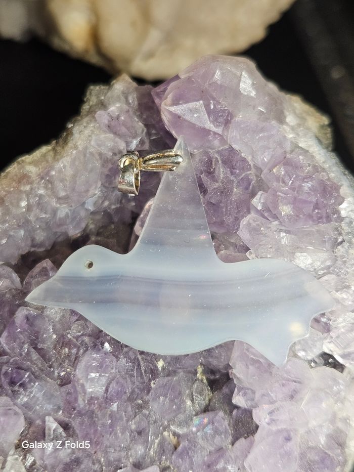 Pendentif en agate rainbow - photo numéro 3
