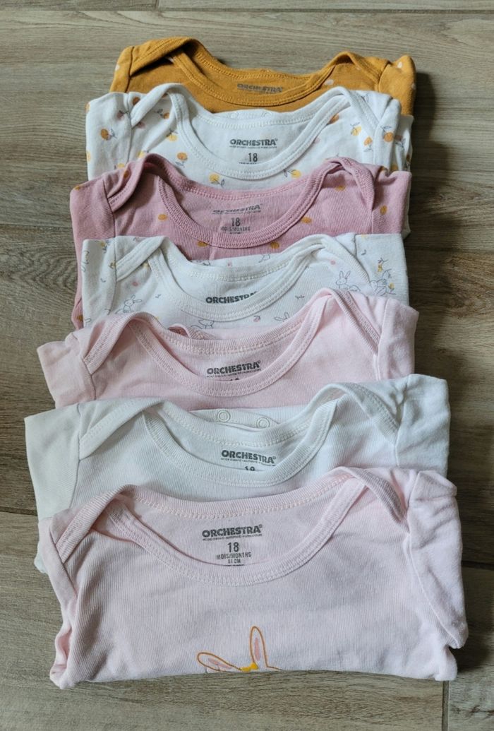 Lot 7 bodies manches longues