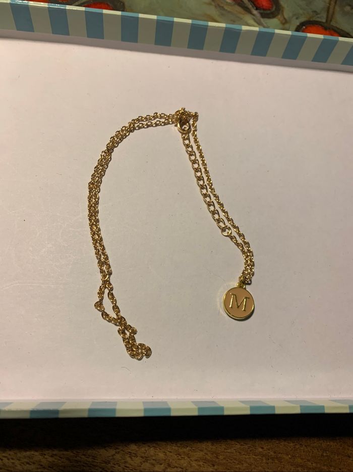 Collier initiale M - photo numéro 2