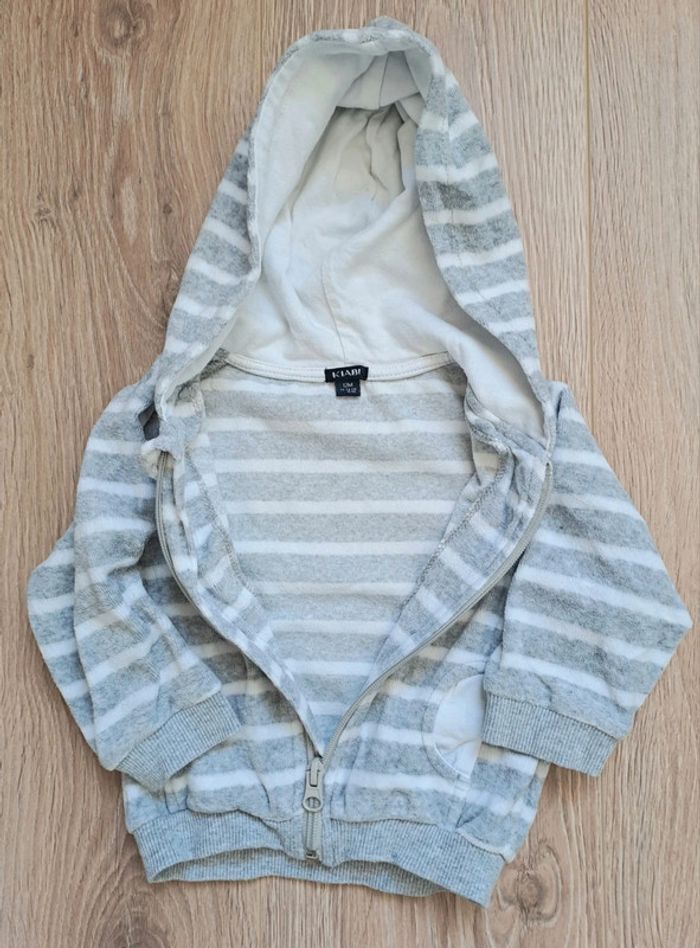 Lot de 2 sweats capuche garçon 12 mois Kiabi - photo numéro 2