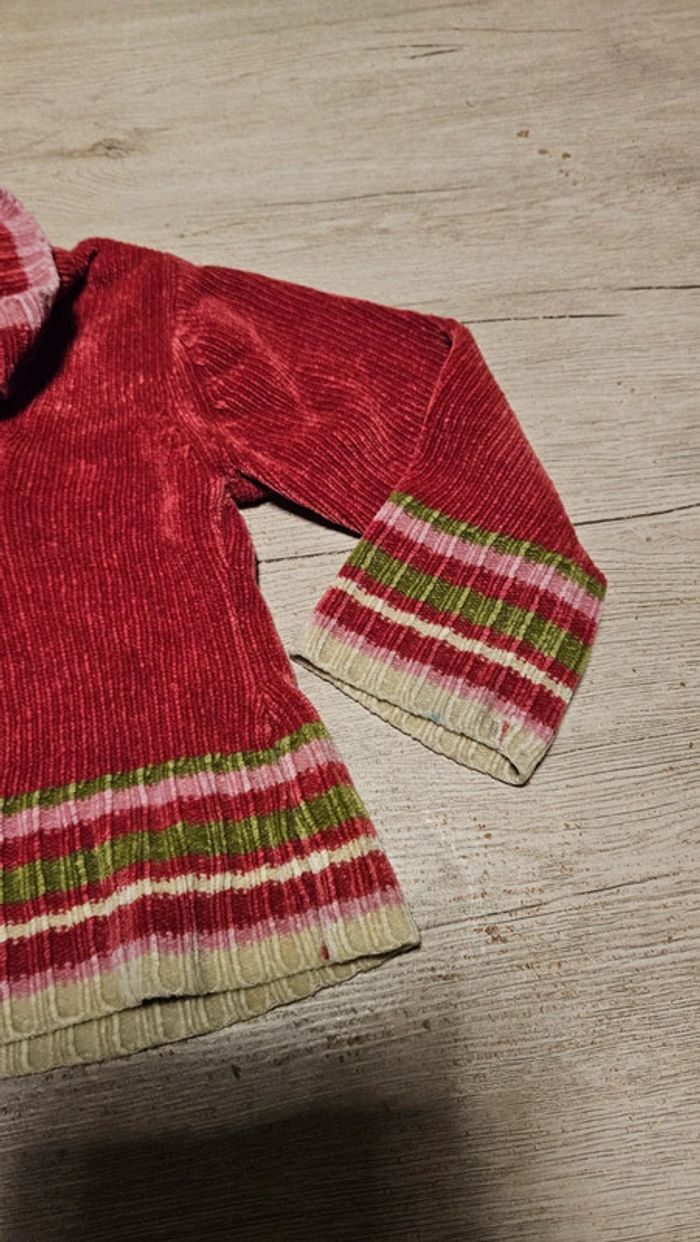 Pull à col roulé bordeau/vieux rose, Dora l Exploratrice, 6 ans, peu mis - photo numéro 8