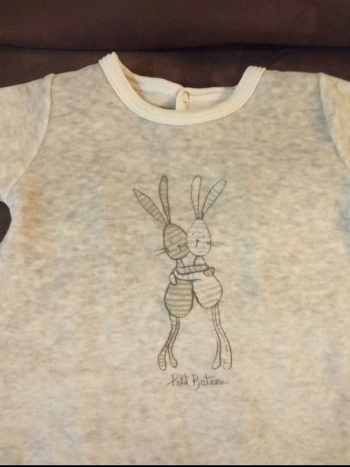 Pyjama en velours Petit Bateau - photo numéro 2