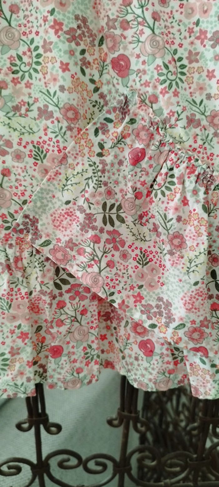 Jupe fleurie avec doublure 13-14 ans neuve - photo numéro 6