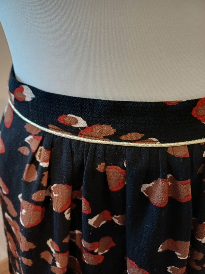 Jupe noire à imprimé Léopard Akoz de toi taille M 38 - photo numéro 3