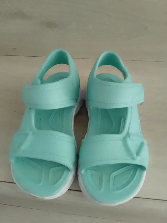 Sandales Skechers 26 bleu tuquoise - photo numéro 3