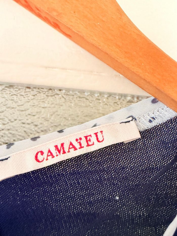 Haut manches longues bleu marine Taille S camaïeu - photo numéro 2