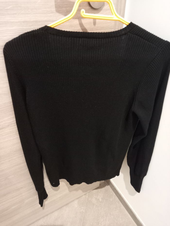 Joli pull femme noir col rond XL - photo numéro 5