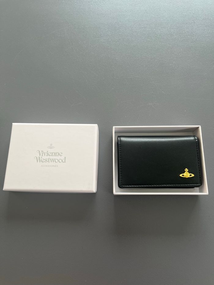 Portefeuille Vivienne Westwood Noir et Doré - photo numéro 2