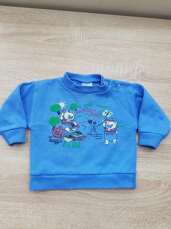 Sweat shirt bleu 12 mois