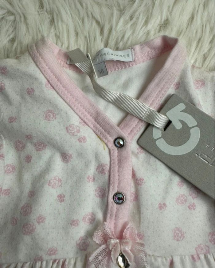 🌸 Robe rose à pois GYMP – Taille 1 mois - photo numéro 3