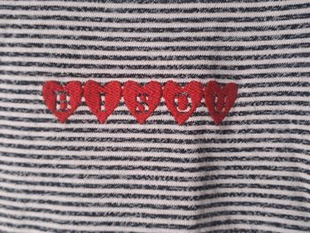 Tee-shirt à rayure "Bisou" Kiabi Taille S