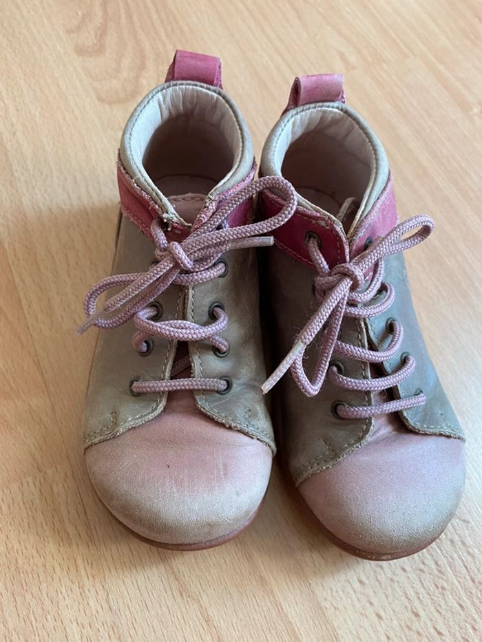 Belle paire de bottines en cuir Du Pareil Au Même T. 23 fille - photo numéro 3