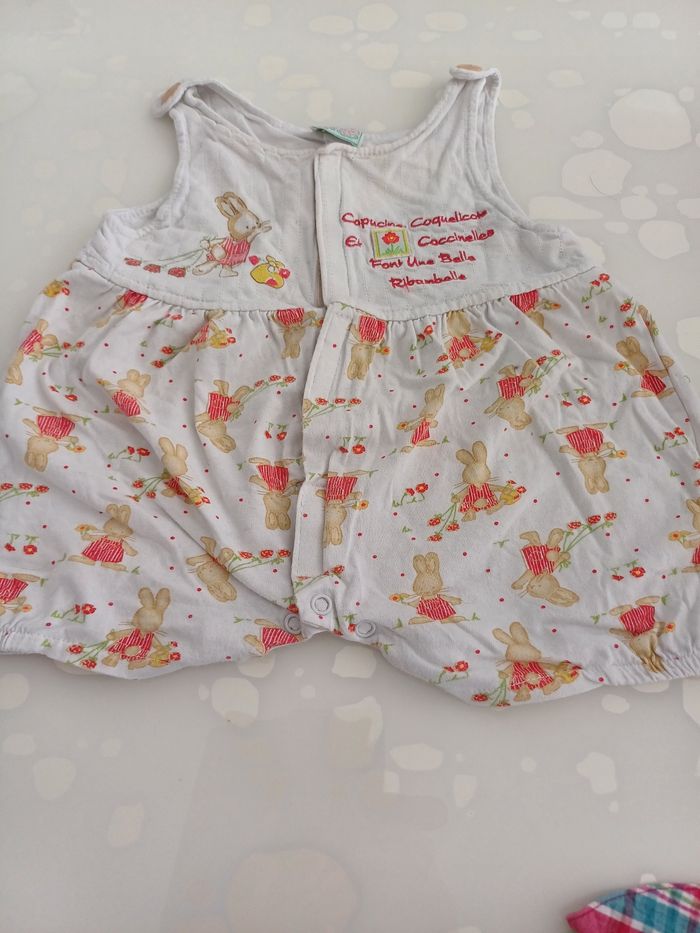 Combishort bébé fille été taille 6 mois - photo numéro 3
