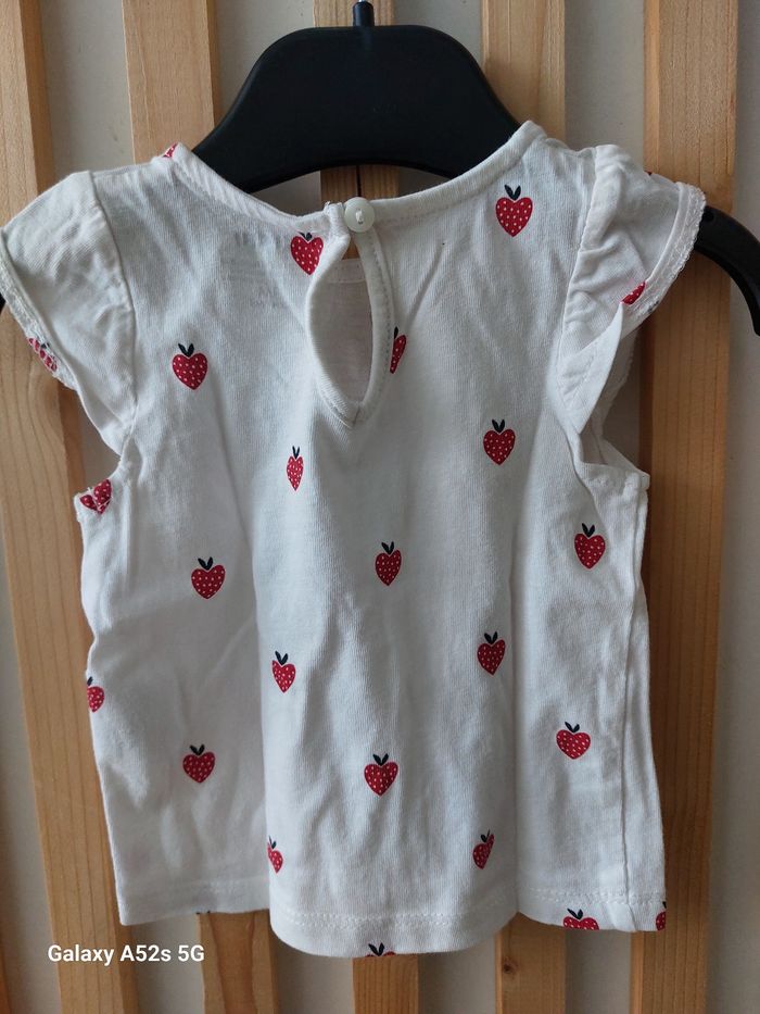 T-shirt fille 3 mois - photo numéro 2