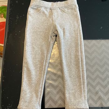 Joggin fille gris à paillette