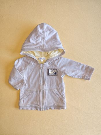 Veste à capuche zippée Kitchoun 3 mois