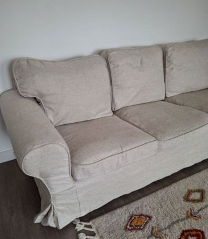 Housse IKEA ektorp 3 place beige - photo numéro 3