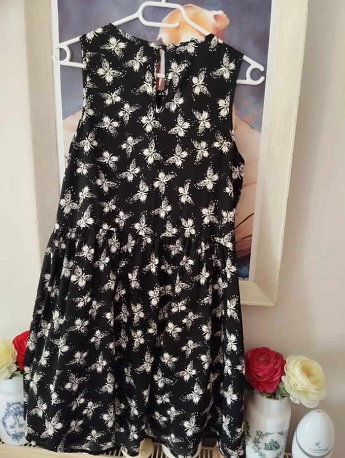 🖤Robe Légère Décolleté Voile & Noeud Atmosphère T34/36🖤 - photo numéro 17