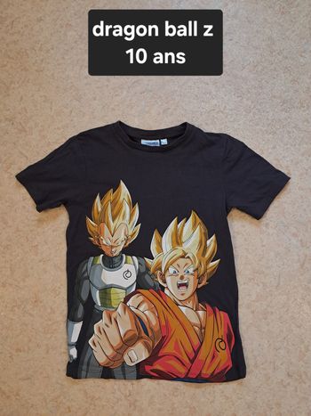 Tee-shirt MC dragon ball z 10 ans