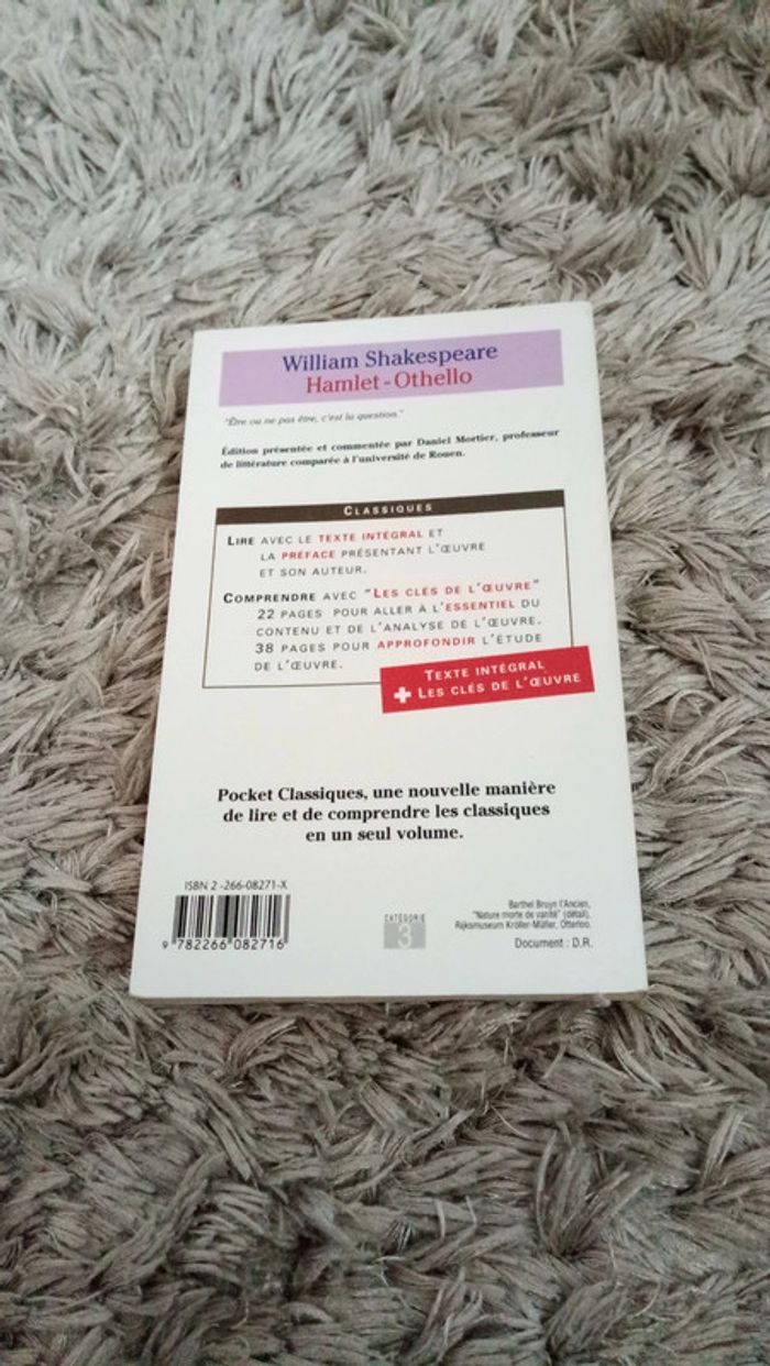 Hamlet Othello de William Shakespeare - photo numéro 2