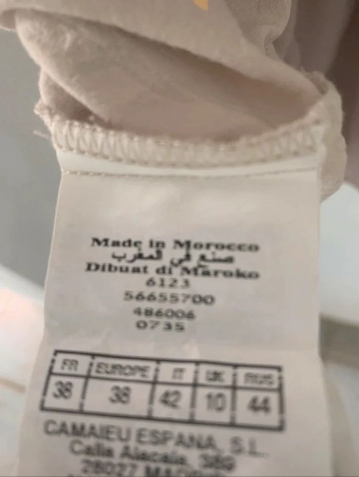 Robe beige camaïeu femme taille 38 - photo numéro 4