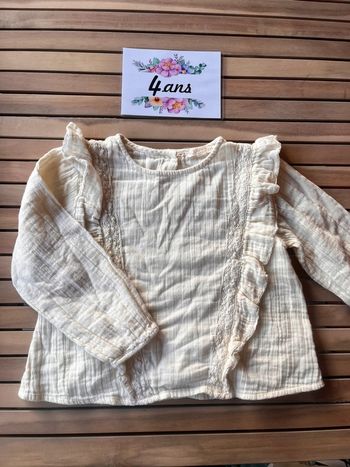 Blouse froufrou Louise misha 4 ans