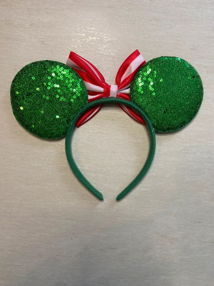 Serre tête oreille de Mickey et minnie à sequin, paillettes - photo numéro 4