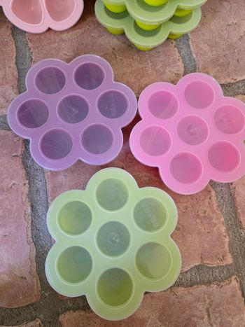 Lot de 3 conditionnement silicone repas bébé